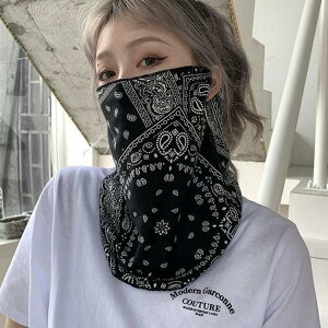 2点セット 冷感マスク ひんやり 涼感 フェイスカバー ランニングマスク フェイスマスク レディース ネックガード UVカット 紫外線対策 日焼け防止 ゴルフ