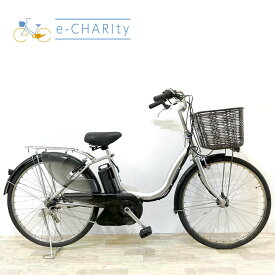 【中古】 電動自転車 ママチャリ ヤマハ PAS ナチュラL シルバー 24インチ KK051 電動アシスト自転車 【神戸在庫】