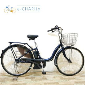 【期間限定★3000円OFFクーポン配布】【中古】【大坂・兵庫・京都限定】 電動自転車 ママチャリ ヤマハ PAS ナチュラ L DX ネイビー 26インチ KW001 神戸 電動アシスト自転車