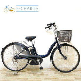 【期間限定★3000円OFFクーポン配布】【中古】【大坂・兵庫・京都限定】 電動自転車 ママチャリ ヤマハ PAS ナチュラ L ネイビー 26インチ KW013 神戸 電動アシスト自転車