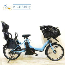 【P10倍★楽天イーグルス感謝祭】【中古】 電動自転車 子ども乗せ 子供乗せ ヤマハ PAS Kiss mini パス キッス ミニ ブルー 20インチ KY092 電動アシスト自転車 【神戸在庫】