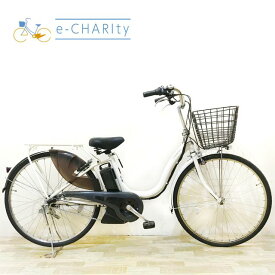 【P10倍★マラソン限定】【中古】 電動自転車 ママチャリ ヤマハ PAS ナチュラ L DX ホワイト 26インチ KZ047 電動アシスト自転車 【神戸在庫】