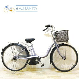 【4日間限定★3000円OFFクーポン配布】【中古】 電動自転車 ママチャリ ヤマハ PAS ナチュラ L パープル 26インチ KZ075 電動アシスト自転車 【神戸在庫】