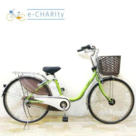 【4日間限定★3000円OFFクーポン配布】【中古】 電動自転車 ママチャリ パナソニック ビビ DX グリーン 26インチ KZ103 電動アシスト自転車 【神戸在庫】