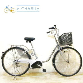【P10倍★楽天イーグルス感謝祭】【中古】 電動自転車 ママチャリ パナソニック ビビ NX シルバー 26インチ KZ104 電動アシスト自転車 【神戸在庫】