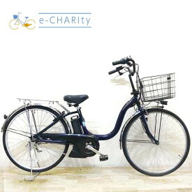【4日間限定★3000円OFFクーポン配布】【中古】 電動自転車 ママチャリ ヤマハ PAS Cheer パス チア ネイビー 26インチ KA067 電動アシスト自転車 【神戸在庫】