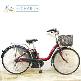【P10倍★スーパーセール限定】【中古】 電動自転車 ママチャリ ヤマハ PAS Cheer パス チア レッド 26インチ KA072 電動アシスト自転車 【神戸在庫】