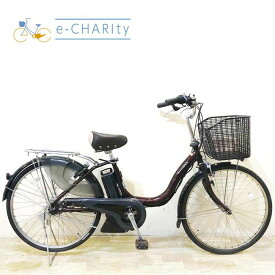 【4日間限定★3000円OFFクーポン配布】【中古】 電動自転車 ママチャリ ヤマハ PAS ナチュラ M ブラウン 24インチ KZ139 電動アシスト自転車 【神戸在庫】