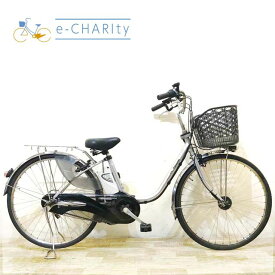 【P10倍★マラソン限定】【中古】 電動自転車 ママチャリ パナソニック ビビ DX シルバー 26インチ KZ162 電動アシスト自転車 【神戸在庫】