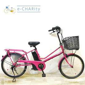 【P10倍★マラソン限定】【中古】 電動自転車 小径車 パナソニック LALA 5 mini ララ 5ミニ ピンク 20インチ KA130 電動アシスト自転車 【神戸在庫】