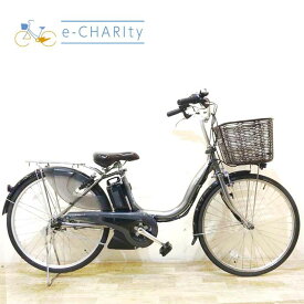 【P10倍★超ポイントバック祭限定】【中古】 電動自転車 ママチャリ ヤマハ PAS Cheer パス チア シルバー 24インチ KB030 電動アシスト自転車 【神戸在庫】