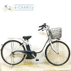 【P10倍★スーパーセール限定】【中古】 電動自転車 ママチャリ ヤマハ PAS ナチュラ ホワイト 26インチ KB042 電動アシスト自転車 【神戸在庫】