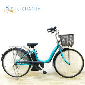 【中古】 電動自転車 ママチャリ ヤマハ PAS ナチュラ L ブルー 26インチ KB061 電動アシスト自転車 【神戸在庫】