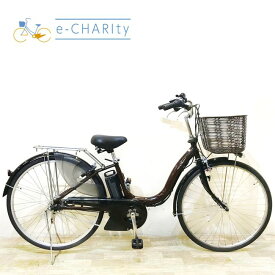 【2日間限定★3000円OFFクーポン配布】【中古】 電動自転車 ママチャリ ヤマハ PAS Cheer パス チア ブラウン 26インチ KB062 電動アシスト自転車 【神戸在庫】