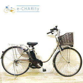 【中古】 電動自転車 ママチャリ パナソニック ビビ スペシャル7 ベージュ 26インチ KB076 電動アシスト自転車 【神戸在庫】