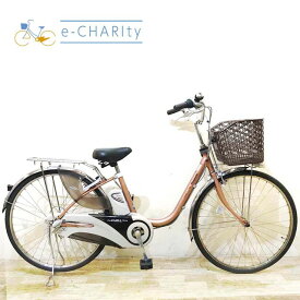 【P10倍★マラソン限定】【中古】 電動自転車 ママチャリ パナソニック ビビ DX ピンク 26インチ KB112 電動アシスト自転車 【神戸在庫】