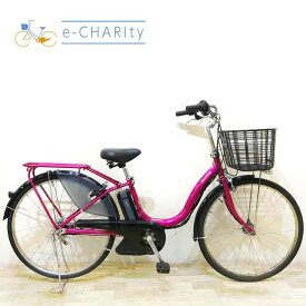 【中古】 電動自転車 ママチャリ ブリヂストン アシスタ ピンク 26インチ KC034 電動アシスト自転車 【神戸在庫】