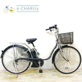 【中古】 電動自転車 ママチャリ ヤマハ PAS ナチュラ M シルバー 26インチ KC042 電動アシスト自転車 【神戸在庫】