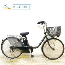 【中古】 電動自転車 ママチャリ パナソニック ビビ DX グレー 24インチ KC073 電動アシスト自転車 【神戸在庫】
