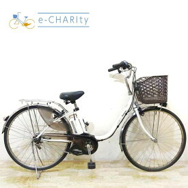 【中古】 電動自転車 ママチャリ パナソニック ビビ SS ホワイト 26インチ KC074 電動アシスト自転車 【神戸在庫】