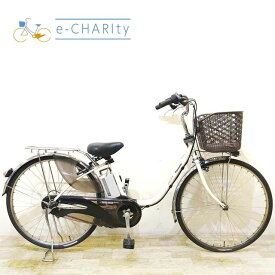 【中古】 電動自転車 ママチャリ パナソニック ビビ DX ホワイト 26インチ KC076 電動アシスト自転車 【神戸在庫】