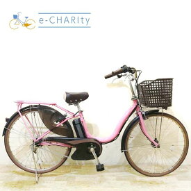 【楽天マラソン★クーポン配布中】【中古】 電動自転車 ママチャリ ヤマハ PAS ナチュラ M DX ピンク 26インチ KC087 電動アシスト自転車 【神戸在庫】
