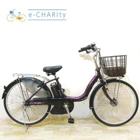 【楽天マラソン★クーポン配布中】【中古】 電動自転車 ママチャリ ヤマハ PAS ナチュラ S パープル 24インチ KD029 電動アシスト自転車 【神戸在庫】
