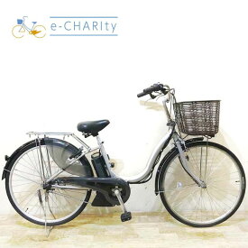 【楽天スーパーセール】【中古】 電動自転車 ママチャリ ヤマハ PAS ナチュラ M シルバー 26インチ KE019 電動アシスト自転車 【神戸在庫】