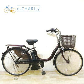 【楽天スーパーセール】【中古】 電動自転車 ママチャリ ヤマハ PAS ナチュラ L DX ブラウン 24インチ KE031 電動アシスト自転車 【神戸在庫】