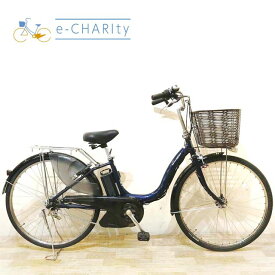 【楽天スーパーセール】【中古】 電動自転車 ママチャリ ヤマハ PAS ナチュラ L ネイビー 26インチ KE034 電動アシスト自転車 【神戸在庫】