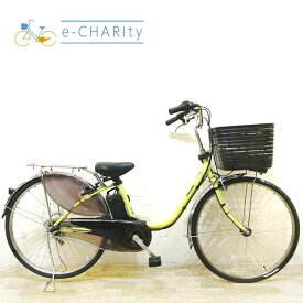 【中古】 電動自転車 ママチャリ パナソニック ビビ DX グリーン 26インチ KE037 電動アシスト自転車 【神戸在庫】