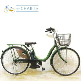 【中古】 電動自転車 ママチャリ ブリヂストン アシスタ ファイン グリーン 26インチ KE057 電動アシスト自転車 【神戸在庫】