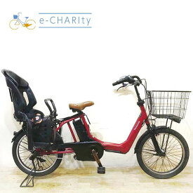 【中古】 電動自転車 子ども乗せ 子供乗せ パナソニック ギュット アニーズ レッド 20インチ KE067 電動アシスト自転車 【神戸在庫】