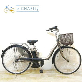 【中古】 電動自転車 ママチャリ ヤマハ PAS ナチュラ M ゴールド 26インチ KE068 電動アシスト自転車 【神戸在庫】