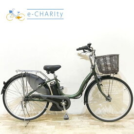 【中古】 電動自転車 ママチャリ ヤマハ PAS ナチュラ S グリーン 26インチ KF094 電動アシスト自転車 【神戸在庫】