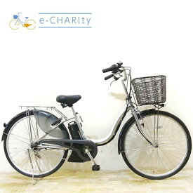 【中古】 電動自転車 ママチャリ ヤマハ PAS ナチュラ M シルバー 26インチ KF126 電動アシスト自転車 【神戸在庫】