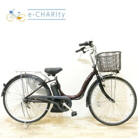 【中古】 電動自転車 ママチャリ ヤマハ PAS ナチュラM ブラウン 26インチ KG062 電動アシスト自転車 【神戸在庫】