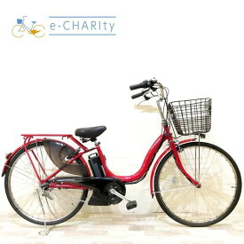 【中古】 電動自転車 ママチャリ ヤマハ PAS ナチュラ レッド 26インチ KH003 電動アシスト自転車 【神戸在庫】