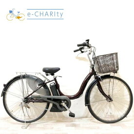 【中古】 電動自転車 ママチャリ ヤマハ PAS ナチュラ ブラウン 26インチ KH058 電動アシスト自転車 【神戸在庫】
