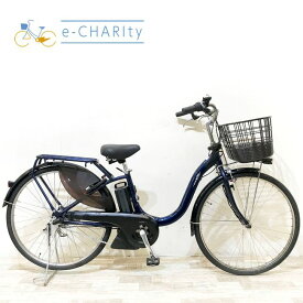 【全品ポイント10倍★お買い物マラソン限定】【中古】 電動自転車 ママチャリ ヤマハ PAS ウィズ ネイビー 26インチ KH112 電動アシスト自転車 【神戸在庫】