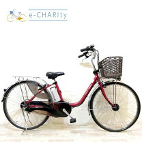 楽天市場】ママチャリ 26インチ（カラーレッド）（電動アシスト自転車 
