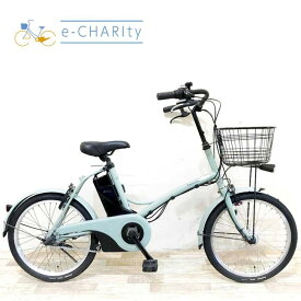 ポイント10倍★マラソン期間限定 【中古】 電動自転車 小径車 パナソニック グリッター グリーン 20インチ KI006 電動アシスト自転車 【神戸在庫】