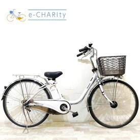 【中古】 電動自転車 ママチャリ パナソニック ビビDX ホワイト 26インチ KI026 電動アシスト自転車 【神戸在庫】