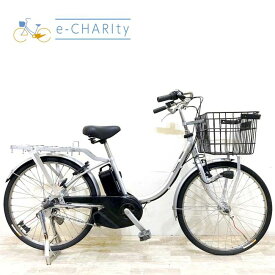 【中古】 電動自転車 ママチャリ パナソニック パートナー U シルバー 24インチ 電動アシスト自転車 【神戸在庫】