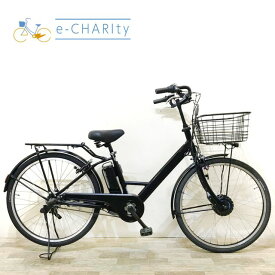 【期間限定★3000円OFFクーポン配布】【中古】【大坂・兵庫・京都限定】 電動自転車 ママチャリ ブリヂストン ステップクルーズ e ブラック 26インチ KV079 神戸 電動アシスト自転車