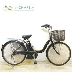【中古】 電動自転車 ママチャリ ヤマハ PAS ナチュラ M ブラウン 24インチ KE083 電動アシスト自転車 【神戸在庫】