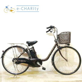 【4日間限定★3000円OFFクーポン配布】【中古】 電動自転車 ママチャリ パナソニック ビビ EX ブラウン 26インチ KA028 電動アシスト自転車 【神戸在庫】
