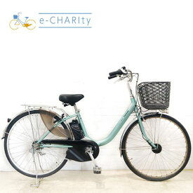 【P10倍★マラソン限定】【中古】 電動自転車 ママチャリ パナソニック ビビ ライト U グリーン 26インチ YA013 電動アシスト自転車 【横浜在庫】