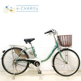 【P10倍★スーパーセール限定】【中古】 電動自転車 ママチャリ パナソニック ビビ ライト U グリーン 24インチ YA085 電動アシスト自転車 【横浜在庫】