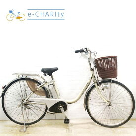 【4日間限定★3000円OFFクーポン配布】【中古】 電動自転車 ママチャリ パナソニック ビビ NX アイボリーホワイト 26インチ YA100 電動アシスト自転車 【横浜在庫】